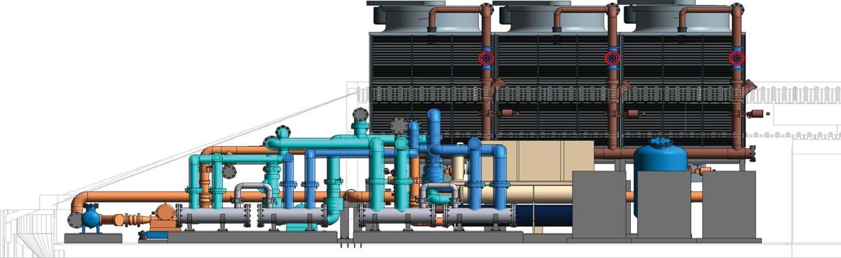 ภาพจากโปรแกรม Revit (Autodesk) ห้องเครื่อง